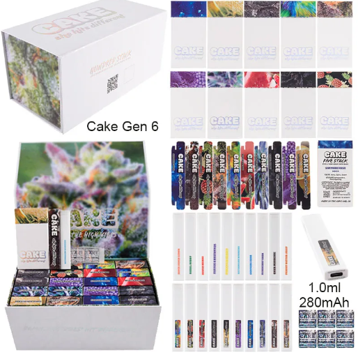 Gen 6 Cake she hits different Disposable Vape Pen Premium 1G Cartridges
