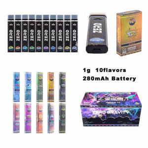 Zero Disposable Vape Pen 1g Empty THC CBD Pen 10flavors 280mAh Battery Type-C Rechargeable