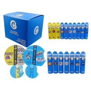 Empty Cookies Dual Flavor Disposable Vape Pen 380mAh Rechargeable Battery 0.5ml+0.5ml with 10 Strains